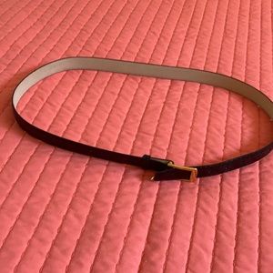 Genuine snakeskin belt